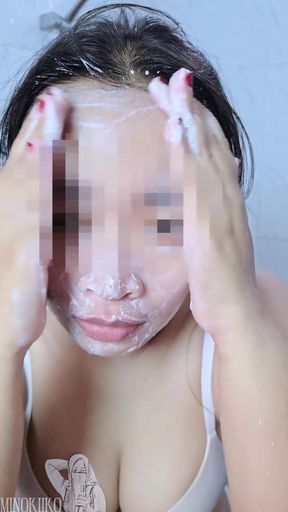 College Girl Shave and Shower as Instructed by Her Teacher - Minokiiko