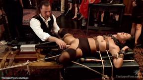 ”Asian slave machine & big dick banged”