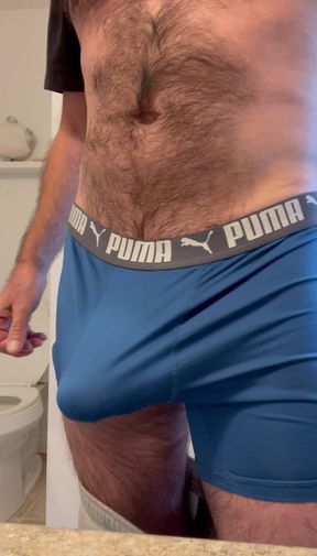 Bulge soft to hard and CUM