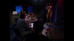 Lapdancing and Fingering Brunette Girl with Big Tits