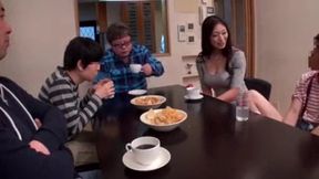 Asian Babe Seduces Neighbor & Rides His Hard Dick Raw