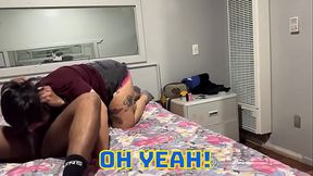 Chainsaw throats my cock so good, she goes all out every time. She'_ll crawl over me, slip my dick in her mouth, and start ...