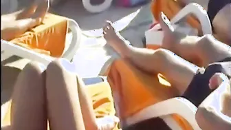 Amateur Daddy Sucks Big Cock by the Pool
