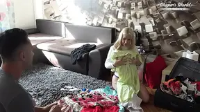 Behind The Scenes Of Busty blonde Kyra Hot Massage & Fuck