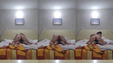 Big ass latina BBW creampie while husband watches cum dripping down her thighs