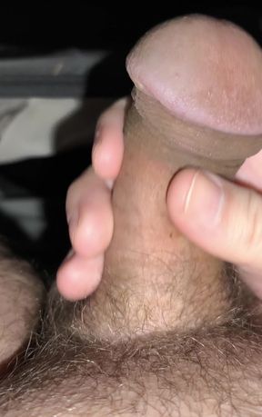 Teasing my hard cock slowly