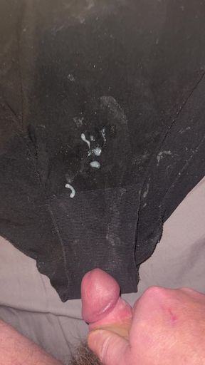 Cumming on panties