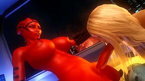 Asari And Other Futa Aliens Have Great Group Sex