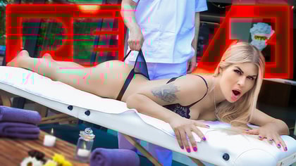 Russian MILF Takes Big American Dick at the Spa