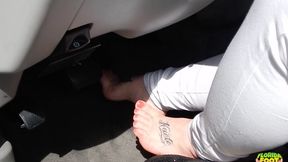 BBW BigTitWhit Pedal Pumping & Cranking Her Lincoln Town Car - HD 1920 x 1080