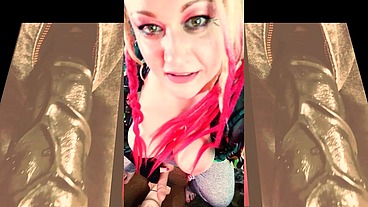 The Cute Shemale wants to Watch you Suck on your first BBC and Gag on it