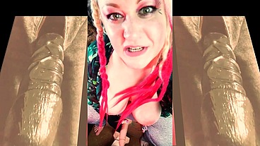 The Cute Shemale wants to Watch you Suck on your first BBC and Gag on it