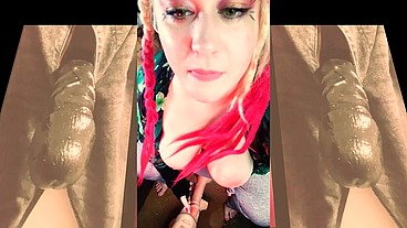 The Cute Shemale wants to Watch you Suck on your first BBC and Gag on it