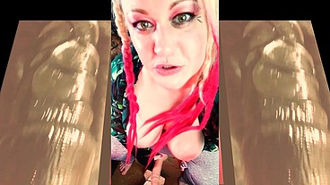 The Cute Shemale wants to Watch you Suck on your first BBC and Gag on it