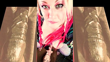 The Cute Shemale wants to Watch you Suck on your first BBC and Gag on it