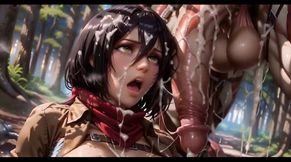 Brunette AI Goddess Gets Fucked By Giant Cock In The Rain