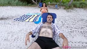 Woah My HOT AF Stacked Stepsis Just Fucked Me At The Beach, LOAD BLOWN