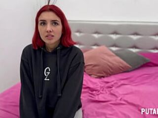 PutaLocura - Torbe convinces breasty redhead model Judiyu in Caught