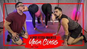Nara and Kiffa take a yoga class while the guys worship their sweaty soles (720 EN-sub) Foot Fetish - Foot Worship - Foot Smelling - Foot Yoga - Foot Domination