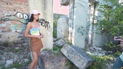 HUNT4K. Naughty Russian whore doesn’t care about her BF and fucked a stranger in public