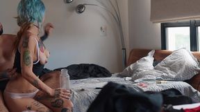 pawg goth babe fuck & cum inside - sora michi - complete scene