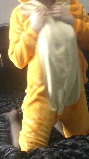 Renee Sakuya in a Charizard Suit Dancing, Silent Film