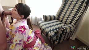 Intense Orgasm for Japanese Star Aki Igarashi Dressed in Elegant Kimono