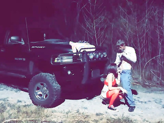 ”Smoking Slut Lifts Her Skirt For Outdoor Oral Pleasure”