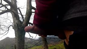 Man with a Cock Fat and Long Massages Her on the Mountain, a Goatherd Interrupted