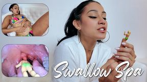 Swallow Spa: POV & 3rd Person Giantess Voring, Endoscopic View, Belly Play, Post Digestion Ft Enchantress Sahrye 4K