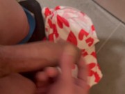 Young 19yo Perv Boy Cums On Fresh Underwear And Puts It Back In The Washing Machine