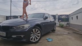 I JUMP BAREFOOT ON MY BMW HOOD IN LINGERIE WHILE I SMOKE