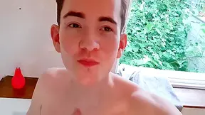 Femboy Teases And Drips Cum From Riding Dildo - Prettyboi2000x