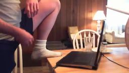 Chatting with socks on