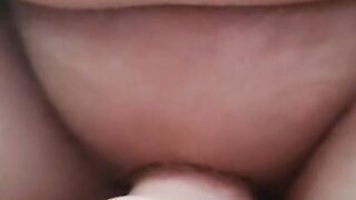 FTM despairingly pokes vibro and blows a load