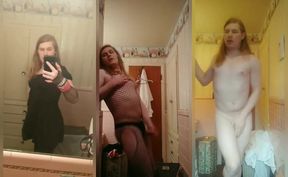Trans Girl Drops Cock Compilation Teasing Thong Girls Only