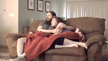 [Cock Ninja Studios] Step Brother and Step Sister Watch Scary Movie and Fuck