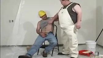 Black guy fucks chubby white bear in amateur interracial anal scene