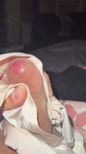 Satin panties quenched