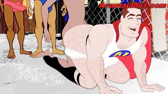 Big Black Ass Superhero Gets Barebacked in Amateur Orgy