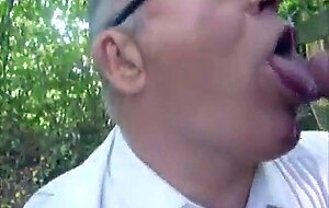 Double Fun with Daddy Outdoors