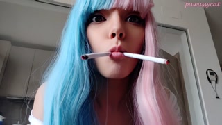 Cosplay Smoking Cigarettes Compilation (full vids on my 0nlyfans/ManyVids)