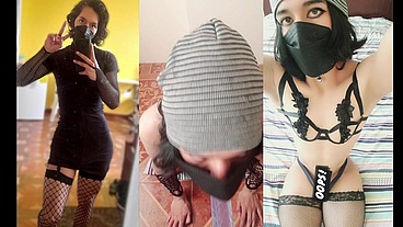 femboy TrapyAle locked up and having fun in his room with his lingerie part2