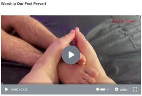 Worship Our Feet Pervert 720p