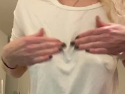 Milf Bedtime Tit Play