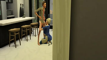 Secret BJ: Mom goes down on neighbor's cock