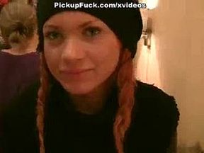 Foxy girl blows cocks in the restaurant