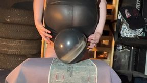 Small Balloons Flatterned Under Our Heavy Bodies!