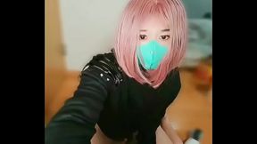 Japanese pink hair sissy