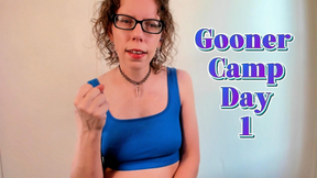 GOONER CAMP DAY ONE Mesmerizing FemDom Sara Desire XO Begins Your Conditioning with Stroking Addiction and Edging Obedience